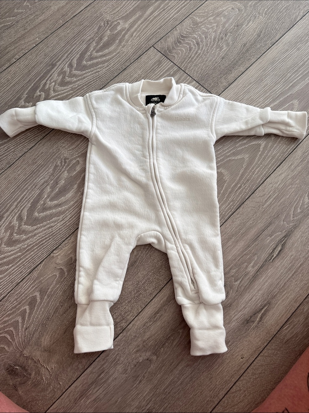 Roots Cream Footed Zipper One-Piece